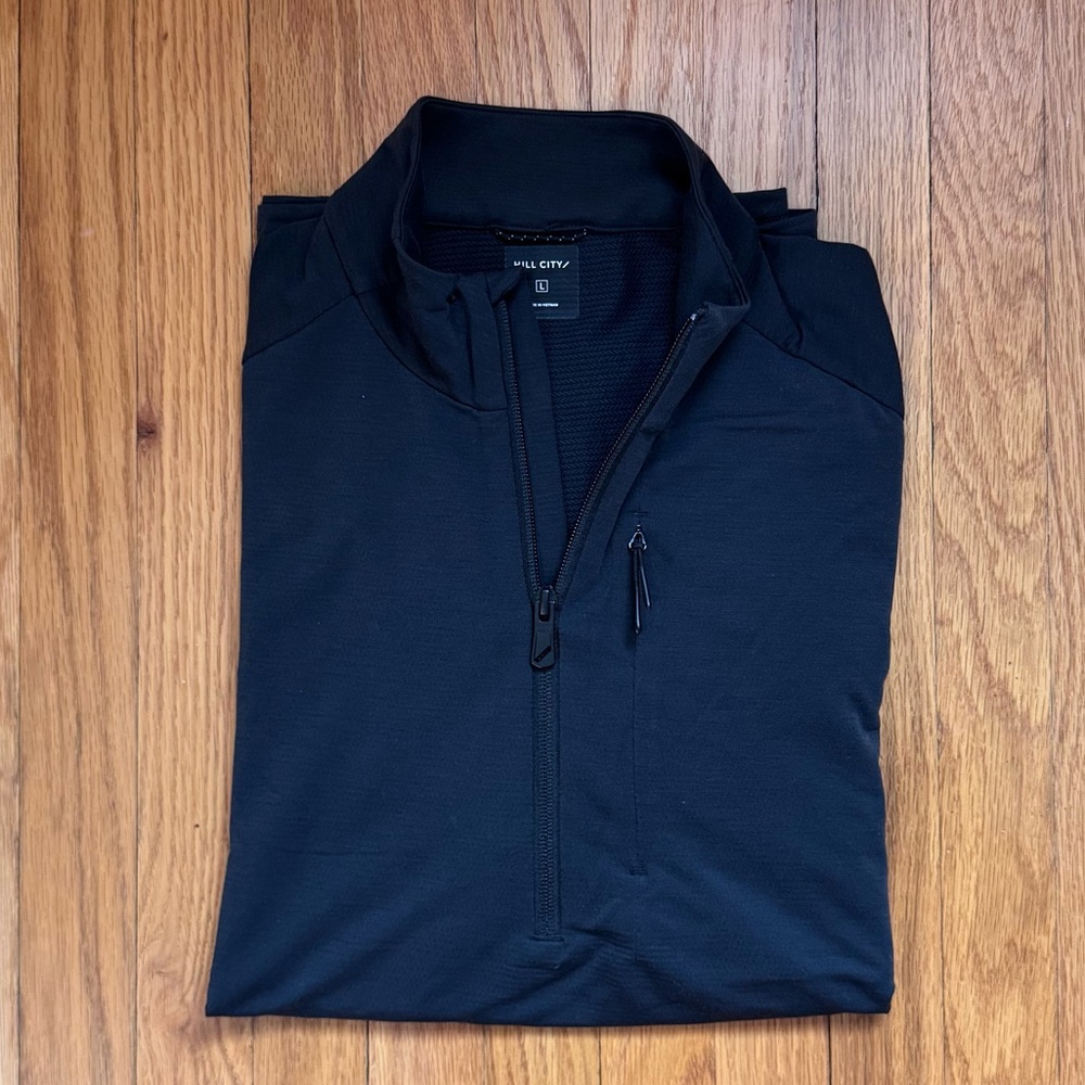 Hill City Black Quarter-Zip Men's Pullover